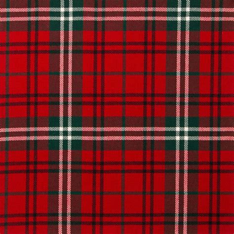 Morrison Red Modern Lightweight Tartan Fabric Lochcarron Of Scotland