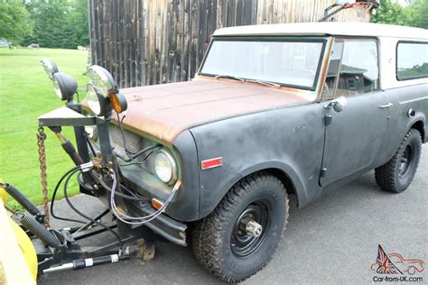 1968 International Harvester Scout 800 V8 With Plow