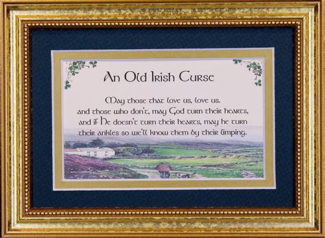 Old Irish Curse 5x7 Blessing Gold Landscape