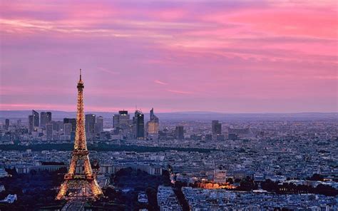 Paris Sunset Wallpaper Hd