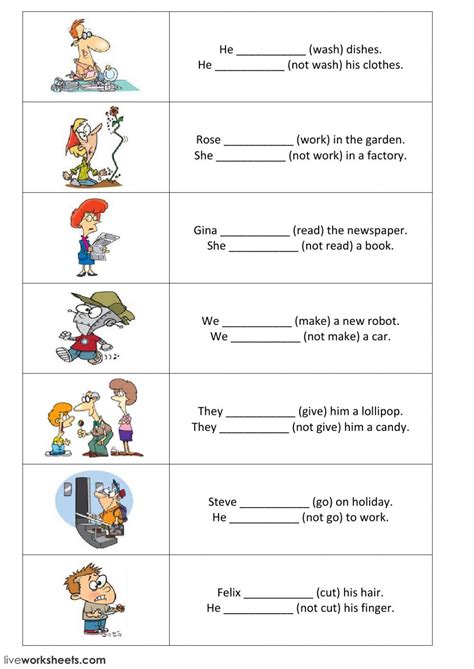 Present Simple Interactive And Downloadable Worksheet You Can Do The Exercises Simple