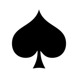 Design the backs, faces, colors, and tuck. Playing Card Suit - Spade Stencil | Free Stencil Gallery