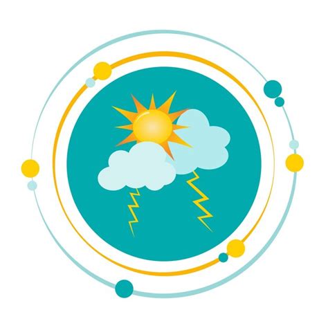 Premium Vector Sun And Clouds Vector Illustration Graphic Icon