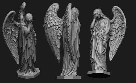Weeping Angel Statue 3d Model 3d Printable Cgtrader