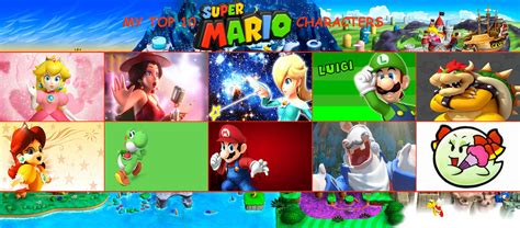 My Top 10 Super Mario Characters By Firemaster92 On Deviantart