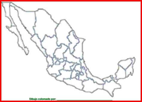 Mapa De Mexico Con Nombres Para Colorear Imagui Vrogue Co