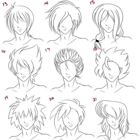 Anime Male Hair Style 3 By Ruuruu Chan On Deviantart Manga Hair