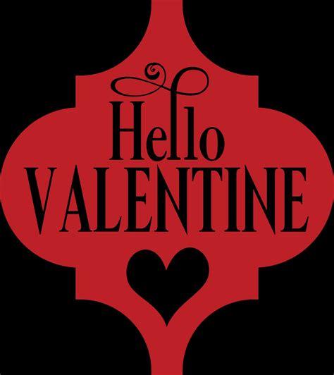 Hello Valentine Valentine's Day SVG File Only | Etsy