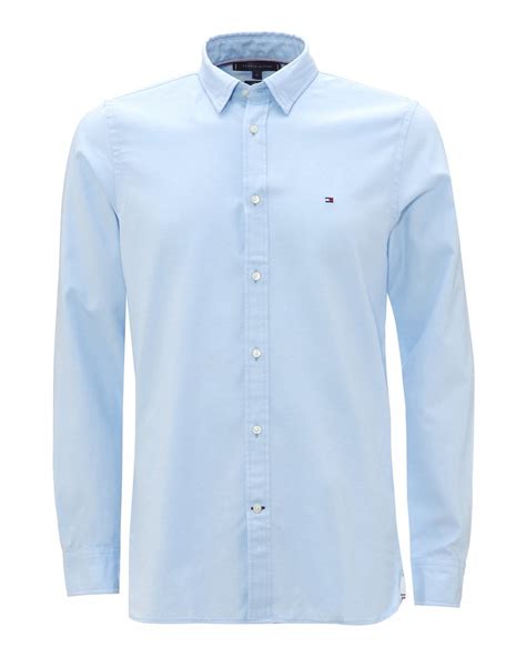 Boohooman is a global online fashion retailer offering thousands of menswear styles so you can stay ahead of the trends. Tommy Hilfiger Mens Sky Blue Slim Fit Stretch Shirt