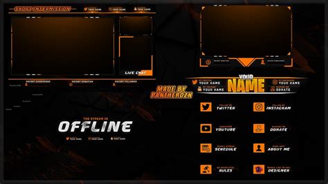 15 Twitch Stream Overlay Psd Images Twitch Stream Overlay Template Images