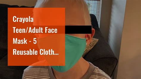 crayola teen adult face mask 5 reusable cloth face mask set crayola stripe teacher supplies