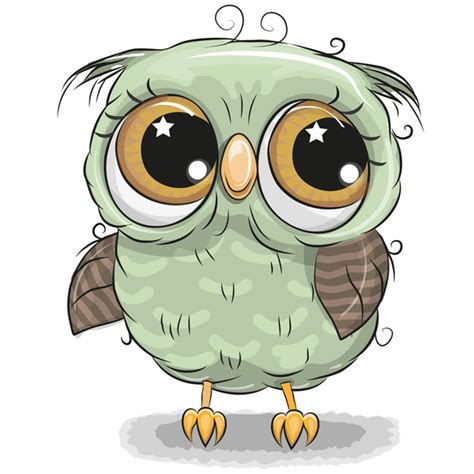 Cute Cartoon Owl Vectors Design 01 Free Download