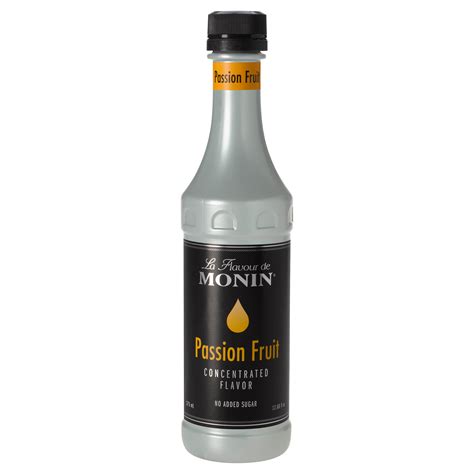 Monin Passion Fruit Concentrate Flavor 375 Ml 4 Count Rocketdsd