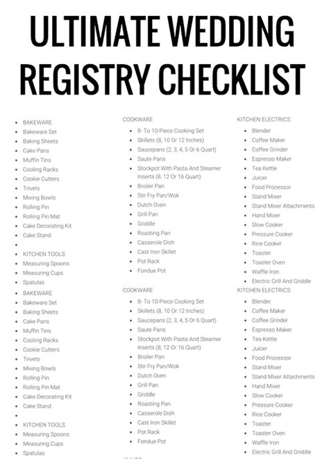 It allows you to register for cash, gifts from there's also free shipping, free returns, and a 20 percent completion discount for important gifts the. wedding registry checklist | Wedding registry checklist ...