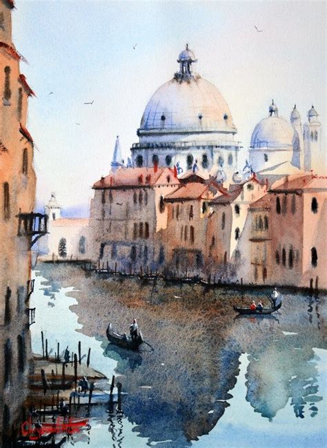 Venice Watercolor Paintings Venice Painting Watercolor Architecture