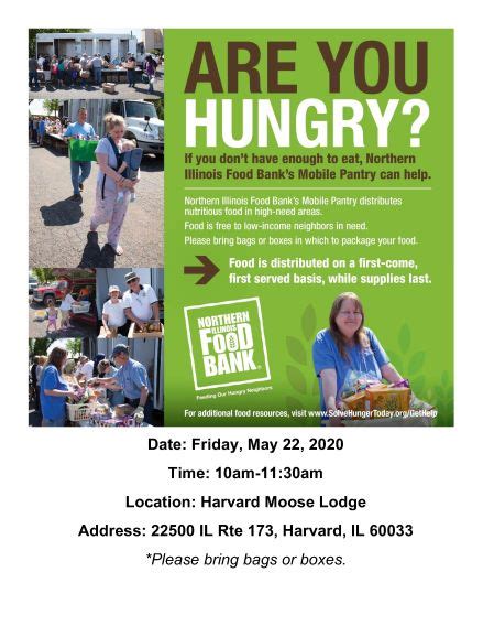 The following information is to help residents locate food or mobile pantries and other food servicing programs within joliet and surrounding communities in kendall and will counties. Northern Illinois Food Bank Mobile Pantry | City of ...