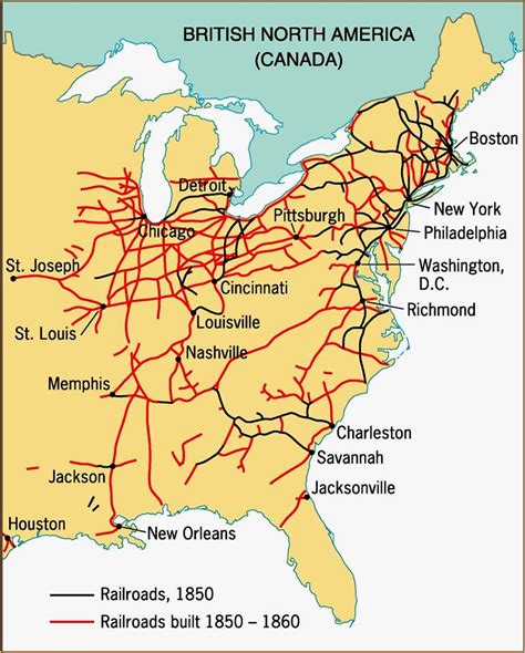 Maps Showing Growth And Decline Of American Railroads Railroadnet