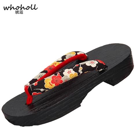 buy women flip flops 2017 women sandals wooden clogs pinch japanese geta shoes