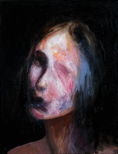 Portraits On Behance Abstract Portrait Painting Portrait Painting Scary Paintings