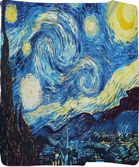 I have enhanced and color corrected this masterpiece by my ultimate favorite artist vincent van gogh using photoshop and ai. Starry Night Fleece Blanket | Van gogh wallpaper, Van gogh ...