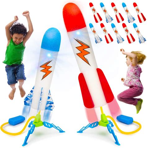 Terra Rocket Launcher Toy For Kids 3 5 6 7 8 12 Year Old Shoot Up To