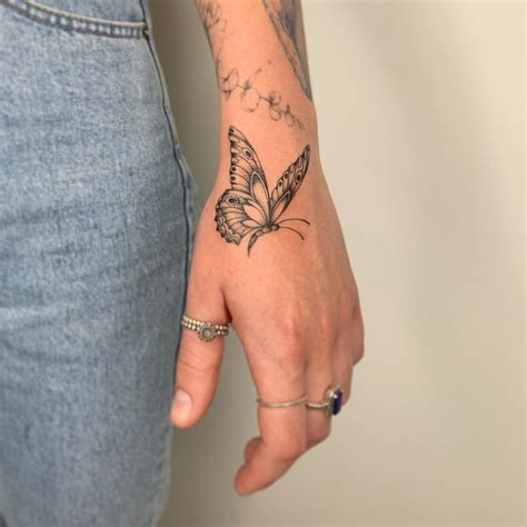 Butterfly Tattoo On Hand