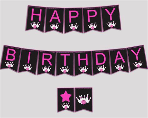 Birthday celebrations are important as they mark they don't only mark the for some, writing a birthday letter can be intimidating as they don't know what they should jot down and instead opt very happy birthday to you. Bowling Happy Birthday Banner, Bowling Birthday Party Banner, Printabl - Studio 118