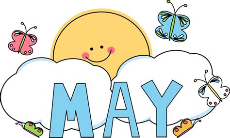 Month Of May Butterflies Clip Art Month Of May Butterflies Image
