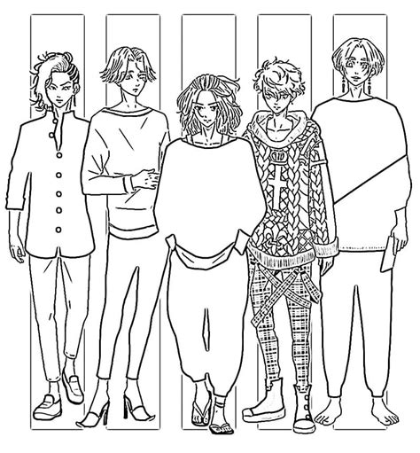Print Tokyo Revengers Coloring Page Free Printable Coloring Pages For