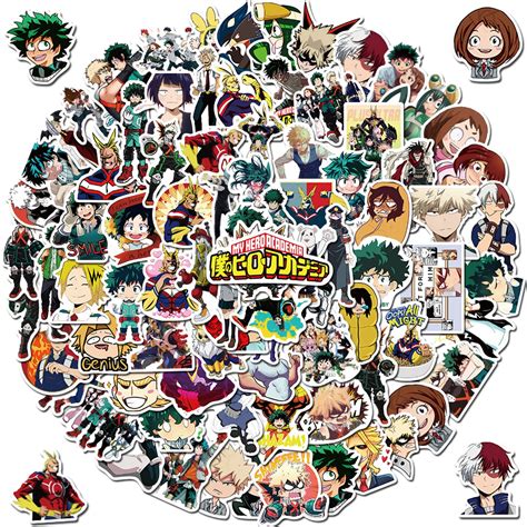 Buy 100pcs My Hero Academia Sticker Anime Cartoon Decal For Kids