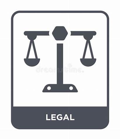 Legal Icon Flat Symbol Isolated Trendy Simple