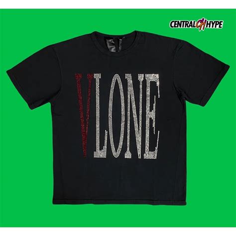 Vlone Vlone X Swarovski Staple Rhinestone Tee Authentic Grailed