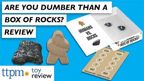 Are You Dumber Than A Box Of Rocks Game From University Games Youtube