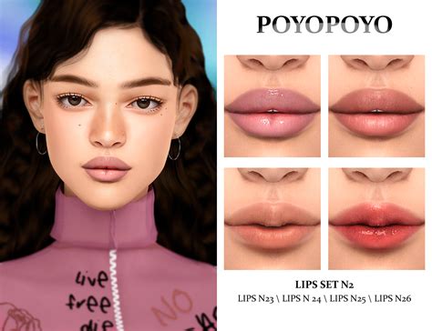 Poyopoyo Lips Set N2 Lips N23 Lips N24 Lips N25 Lips N26 Early