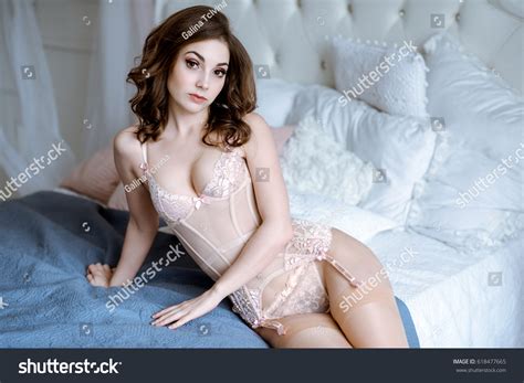 Beautiful Sexy Lady Elegant Pink Panties Stock Photo Shutterstock