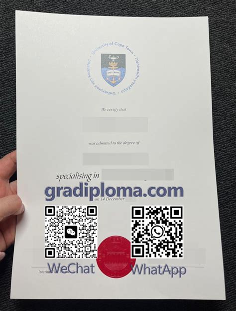 Buy University Of Cape Town Diploma Uct Bachelors Degree