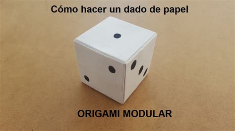 Cómo Hacer Un Dado De Papel FÁcil 6 Lados Origami Paso A Paso