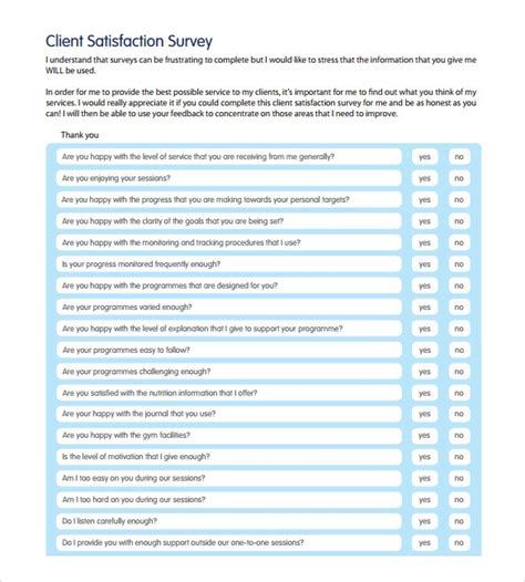 If you want your business to grow, it's crucial to make sure your customers are happy. 9+ Sample Client Satisfaction Survey Templates | Sample ...