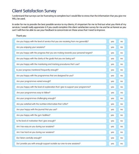 Actra diversity survey actra ensures that all personal data collected in. 9+ Sample Client Satisfaction Survey Templates | Sample Templates