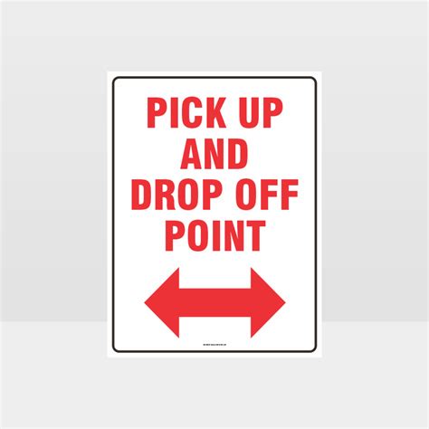 Pick Up And Drop Off Point Sign Noticeinformation Sign Hazard Signs Nz