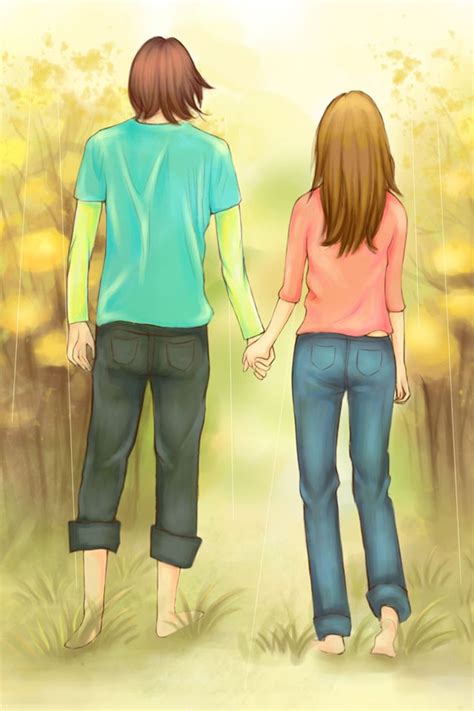 This took around 1 hour to draw hope you like. Anime Couple holding hands | Art/Photography | Pinterest ...