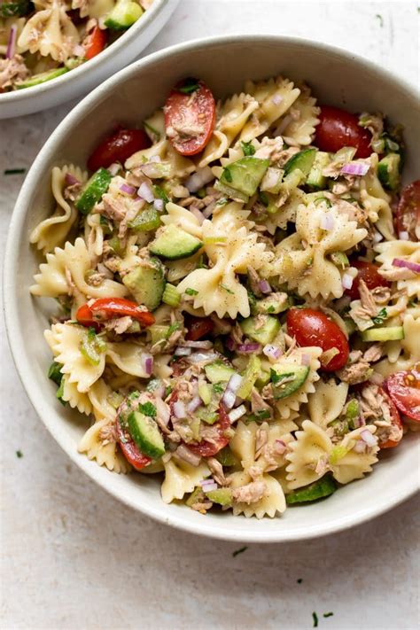 Healthy Tuna Pasta Salad Salt And Lavender