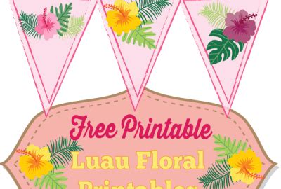 free luau banner Archives  Mandy's Party Printables