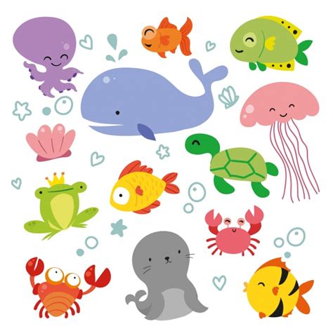 49 Gambar Hewan Laut Animasi Inspirasi Baru
