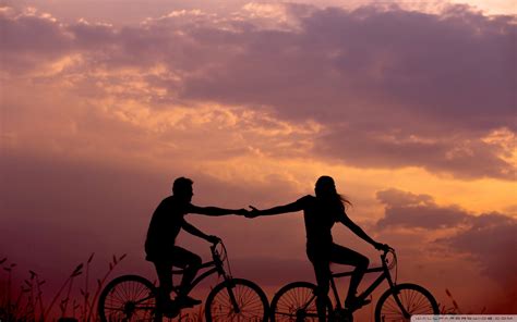 Download Romantic Bike Ride With Lover Ultrahd Wallpaper Wallpapers Printed