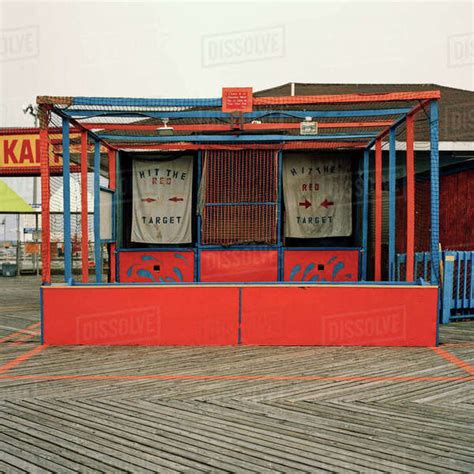 Closed Amusement Park Game Stock Photo Dissolve
