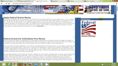 Free Federal Government Grants Government Grant Money Approved Youtube