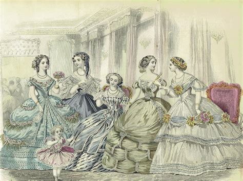 Victorian Dresses Drawings