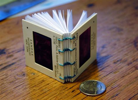 Tiny Books Made Out Of Old Slides Diy Photo Book Photo Craft