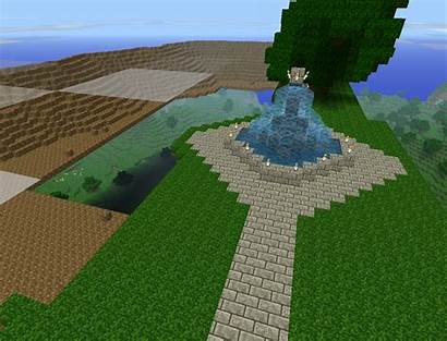 Minecraft Block Blocks Mega Sky Bridges Fountains